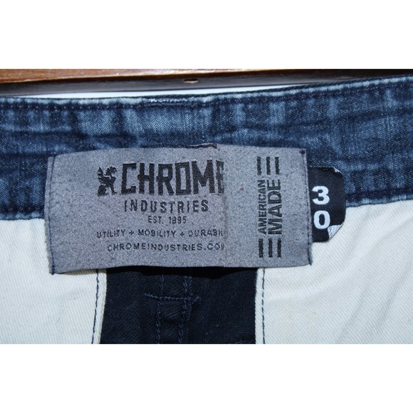 Chrome Industries Men's Size 30 Black Straight Stretchy Pants - Picture 6 of 12